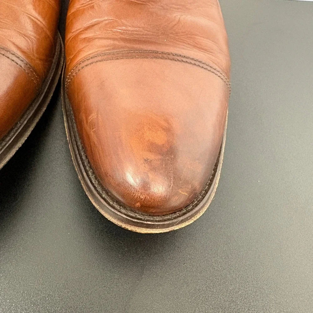 To Boot New York Mens Cap Toe Oxford 12 Brown Leather Made in Italy 12981 Career